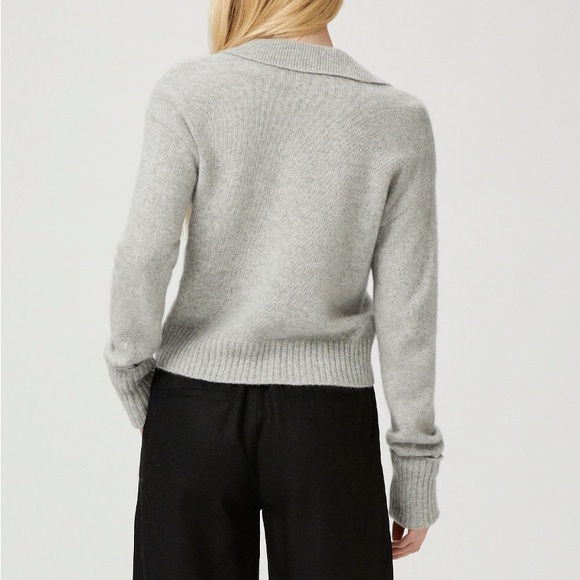 Paige Maxie Sweater - Heather Grey Cashmere - Picture 10 of 16